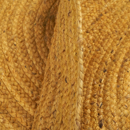 Covor din iută Ø 120 cm, galben [2]