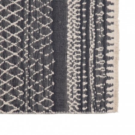 Covor din bumbac cu doua fete, gri/bej 80 X 150 CM [5]