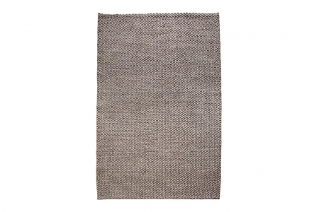 Covoare dreptunghiulare - Covor din lana lucrat manual WOOL 240x160 cm, maro/antracit 