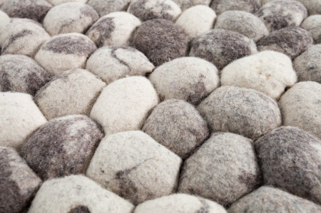 Covor din lână țesut manual ORGANIC LIVING 200x120 cm cu aspect de piatră, gri [4]