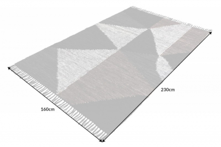 Covor din piele naturală țesută manual SPHERE 230x160 cm, gri [4]