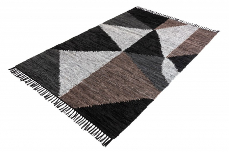 Covor din piele naturală țesută manual SPHERE 230x160 cm, gri [3]