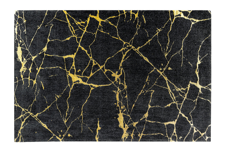 Covoare - Covor MARBLE 160x240cm negru auriu