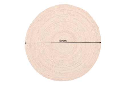 Covor PURE NATURE Ø150cm iută naturală [2]