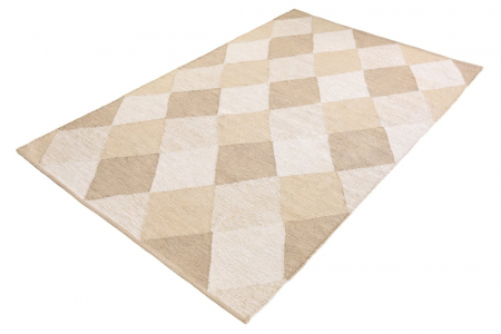 Covoare dreptunghiulare - Covor tesut manual GALERIA 230x160 cm din bumbac, maro/bej 