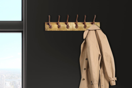 Cuier de perete DEER 50 cm aluminiu auriu [2]