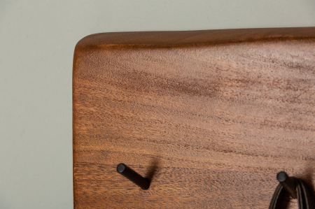 Cuier de perete MAMMUT 80 cm din lemn de salcâm, finisaj miere [6]