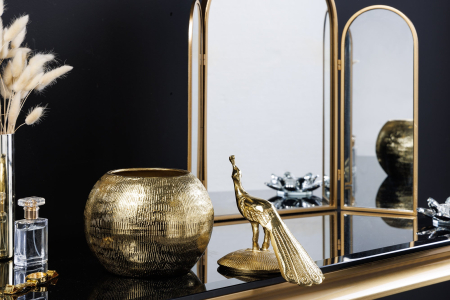 Cutie metalică WILDLIFE BIRD 30 cm auriu antic [14]