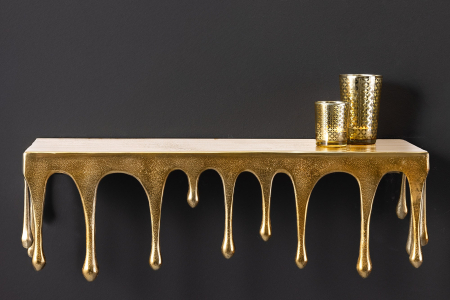 Decor perete LIQUID LINE auriu, 60 cm [2]