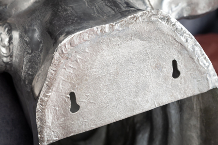 Decorațiune de perete cap de taur TORERO 65 cm argintiu [9]