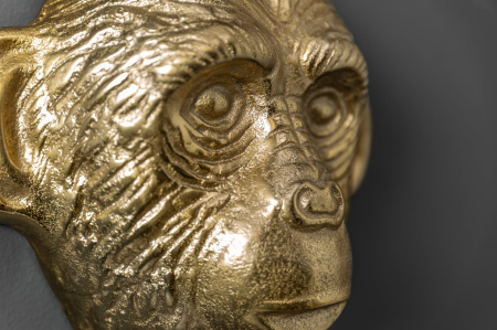 Decorațiune de perete cu cârlige pentru haine THREE APES, set de 3, auriu [5]