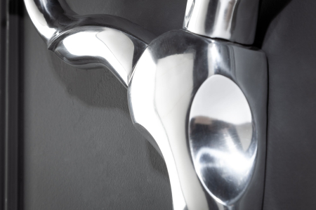 Decorațiune de perete cu coarne STYLE ROCKS aluminiu argintiu [4]