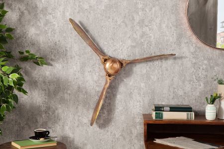 Decorațiune de perete elice SCREW 60 cm cupru marmorat [3]