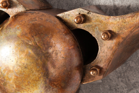 Decorațiune de perete elice SCREW 97 cm cupru marmorat [6]