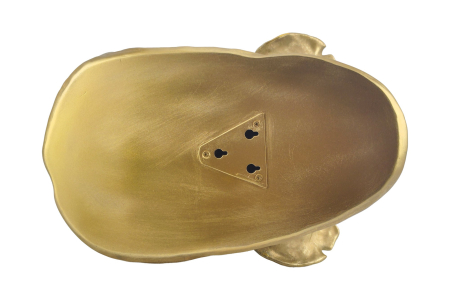 Decorațiune de perete RHINO 40 cm, realizată manual, aurie [5]
