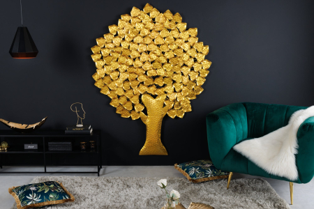 Decorațiune de perete TREE OF LIFE 170 cm auriu [2]