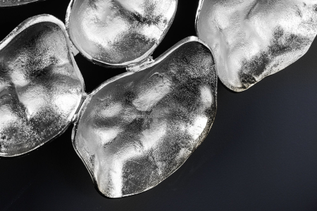 Decorațiune de perete VARIATION 100 cm argintiu, realizată manual [4]