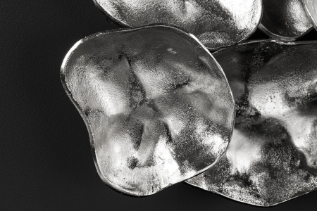 Decorațiune de perete VARIATION 100 cm argintiu, realizată manual [6]