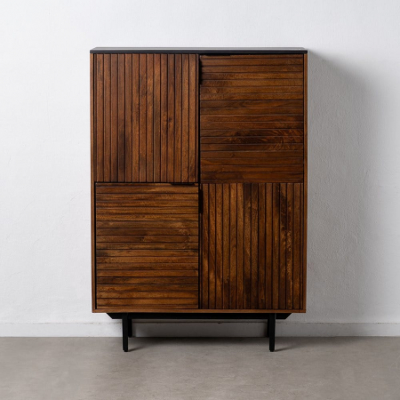 Dulap Abner din lemn de mango maro/negru 100 X 40 X 140 CM [1]