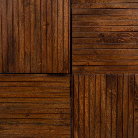 Dulap Abner din lemn de mango maro/negru 100 X 40 X 140 CM [4]