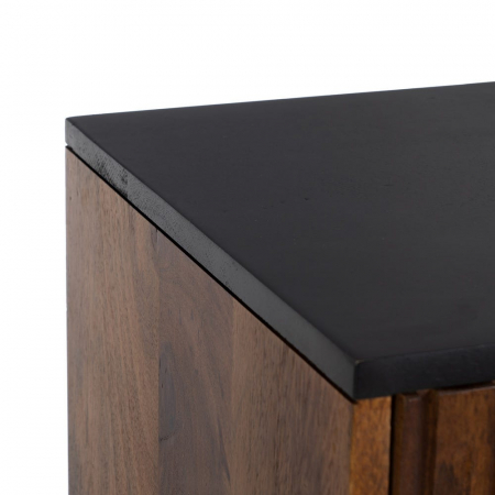 Dulap Abner din lemn de mango maro/negru 100 X 40 X 140 CM [3]