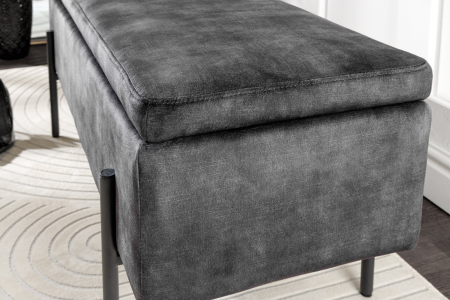 Dulap pentru bancă LOFT 100 cm gri catifea [8]