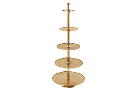 Decorațiuni - Etagere ABSTRACT 150 cm 5 tăvi auriu