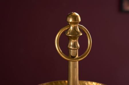 Etagere ORIENT 65 cm, 3 tăvi, cu efect de lovitură de ciocan, auriu [4]