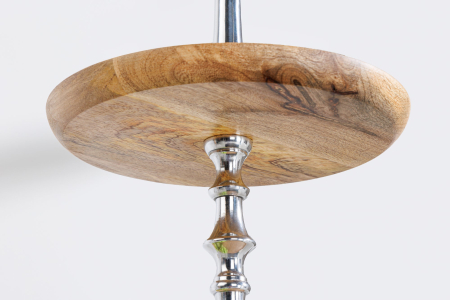 Etajeră decorativă PURE NATURE 70 cm, 3 tăvi, lemn de mango [6]