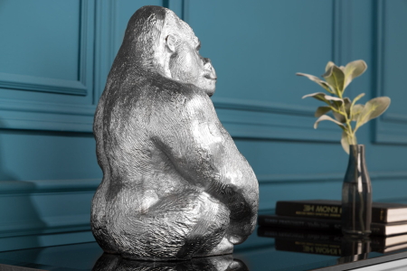Figurină KONG 43 cm Gorilă argintie [4]