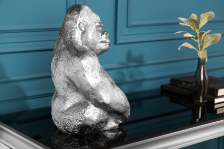 Figurină KONG 43 cm Gorilă argintie [3]