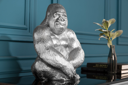 Figurină KONG 43 cm Gorilă argintie [2]