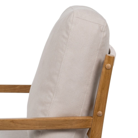 Fotoliu alb - lemn natural - mdf 65 x 71 x 88 cm [7]
