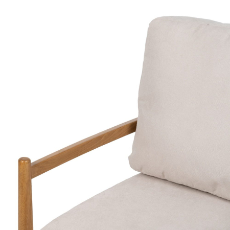 Fotoliu alb - lemn natural - mdf 65 x 71 x 88 cm [6]
