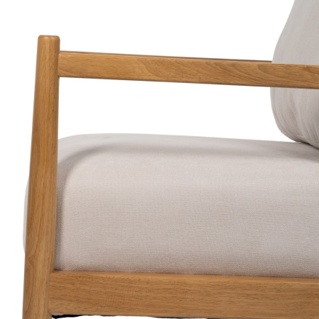 Fotoliu alb - lemn natural - mdf 65 x 71 x 88 cm [8]