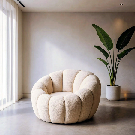 Fotolii - Fotoliu bej weave-wood 92 x 89 x 61 cm