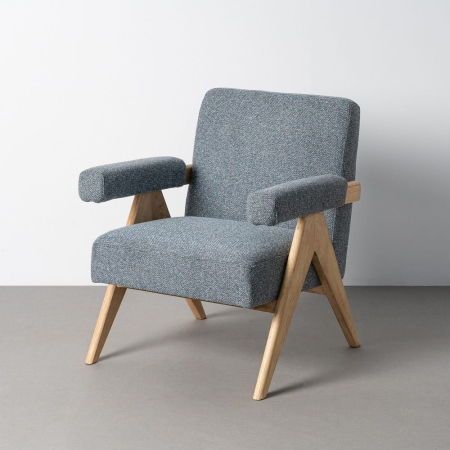 Fotoliu blue weave-wood room 74 x 76 x 85 cm [1]