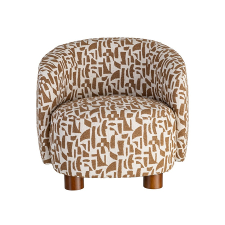 Fotoliu impressed cream-ochre 73 x 82 x 70 cm [8]