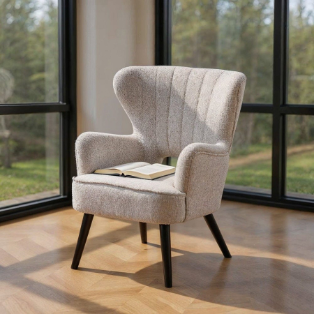 Scaune & fotolii - Fotoliu marmorat alb murdar weave-wood 70 x 74 x 90 cm