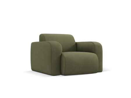 Fotoliu Molino cu tapiterie din tesatura structurala, verde deschis [1]
