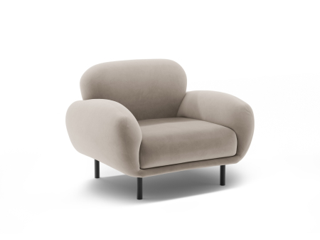 Fotoliu Poppy cu tapiterie din catifea [1]