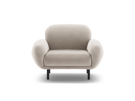 Living - Fotoliu Poppy cu tapiterie din catifea