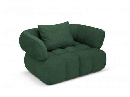 Fotoliu Reese si tapiterie din tesatura structurala, verde [1]