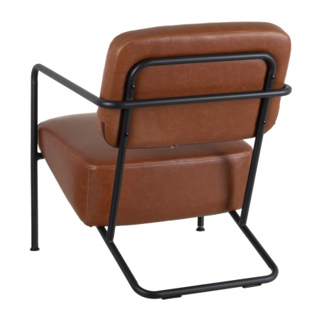 Fotoliu Arms cu tapițerie din piele 57 X 76 X 76,50 CM, maro [3]