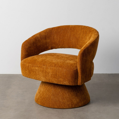 Fotoliu rotativ occre weave-wood 71 x 68 x 72 cm [1]