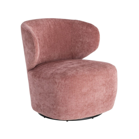 Fotoliu rotativ pink weave-wood 73 x 68 x 74 cm [1]