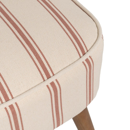 Fotoliu stripes terracotta din lemn de cauciuc 54 x 64 x 73 cm [8]