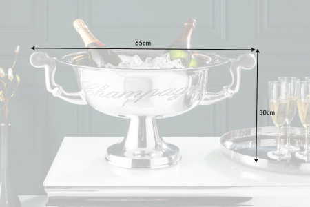 Găleată pentru șampanie CHAMPAGNE 65 cm argintiu [7]