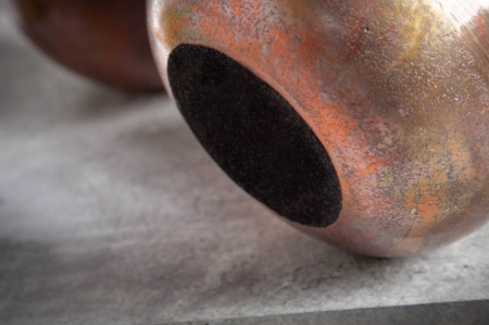 Ghiveci FLOWERS set mic de 2 bucăți, cu model marmorat, culoare cupru [8]