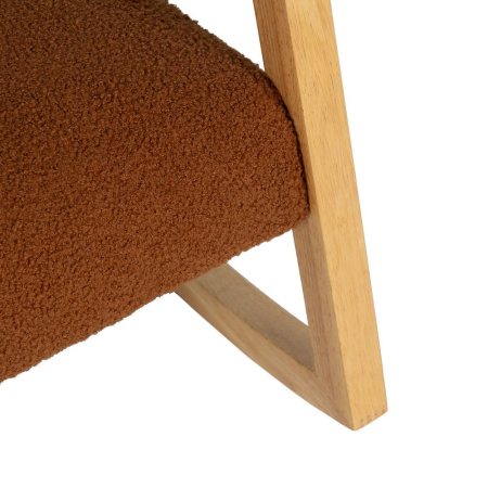 Glider brown rubber wood room 60 x 83 x 72 cm [8]